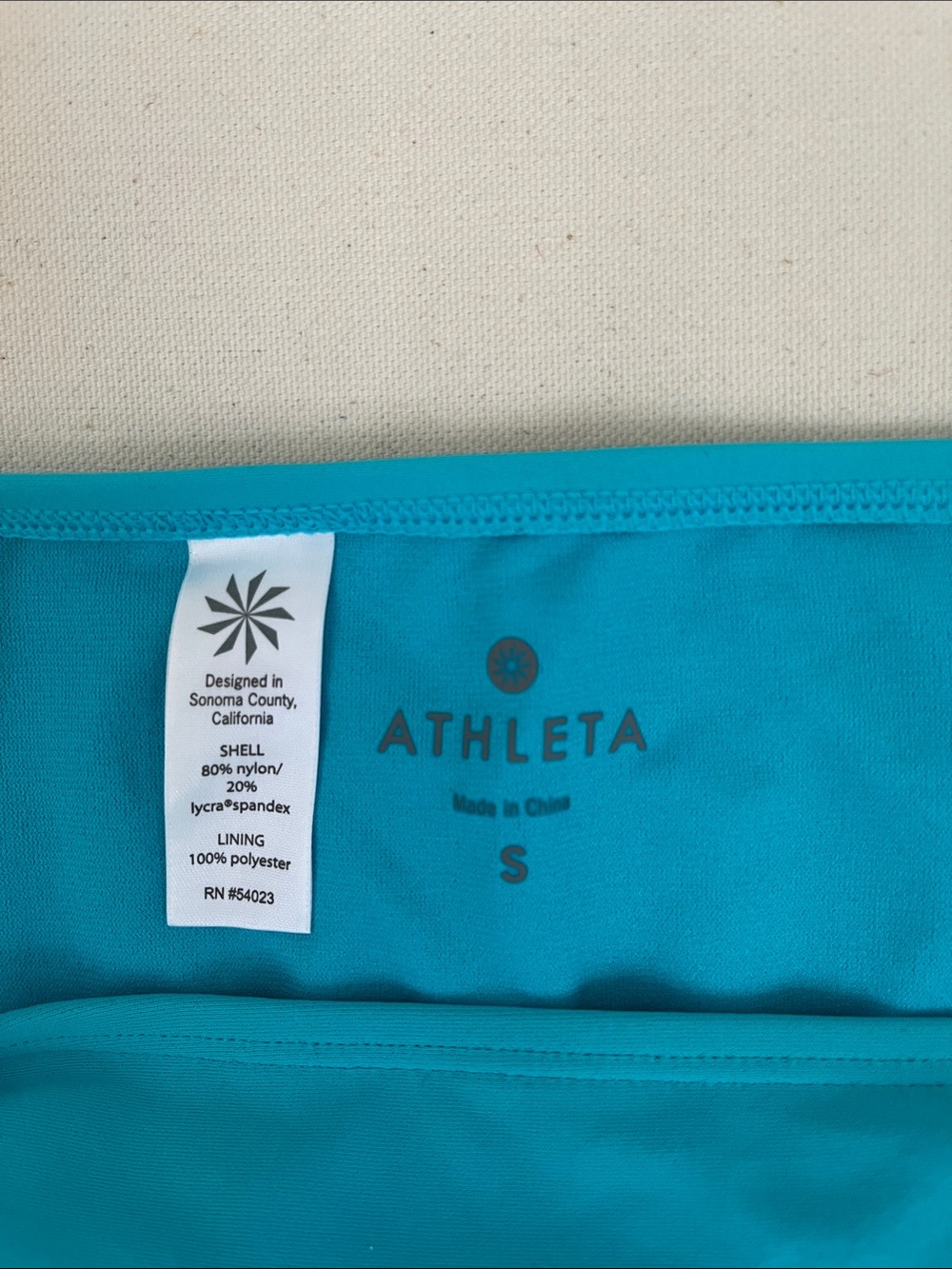Athleta Turquoise Bikini Swim Bottom Size Small - Picture 2 of 3